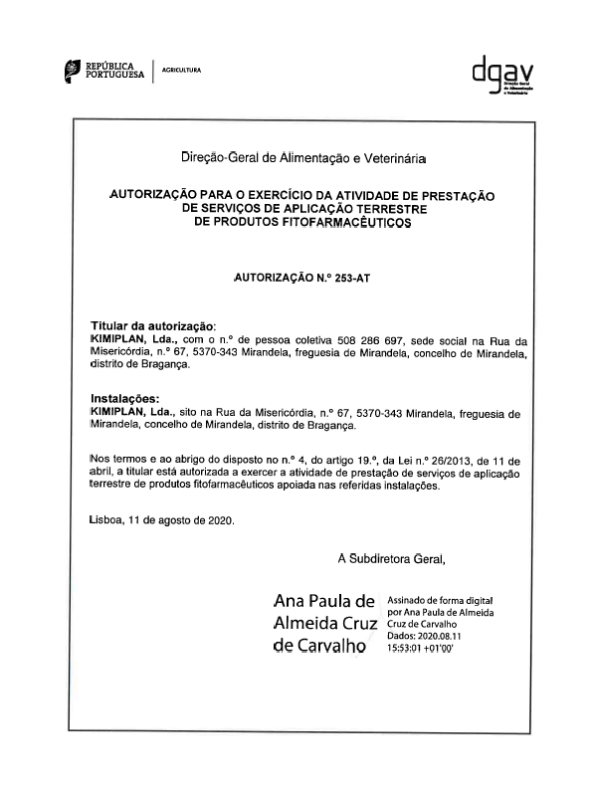 autorização dgav
